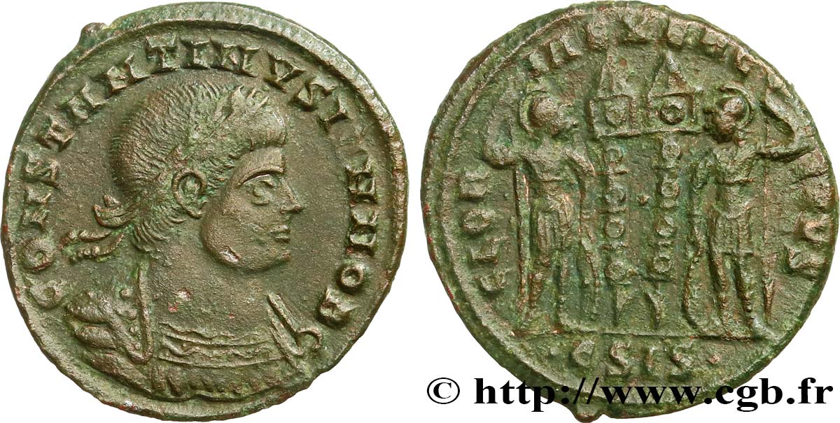 CONSTANTINE II Centenionalis ou nummus AU
