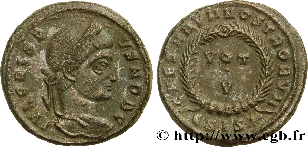 CRISPUS Centenionalis ou nummus AU