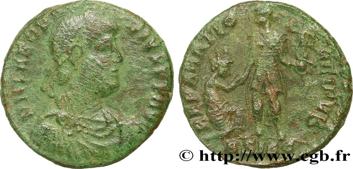 THEODOSIUS I Maiorina pecunia, (MB, Æ 2) VF