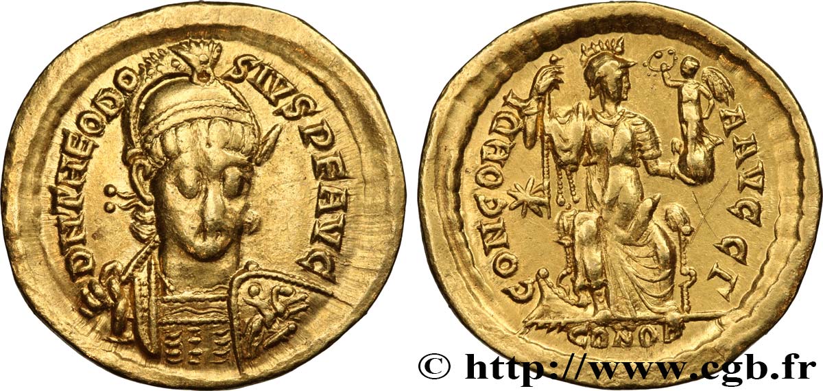 THEODOSIUS II Solidus fVZ
