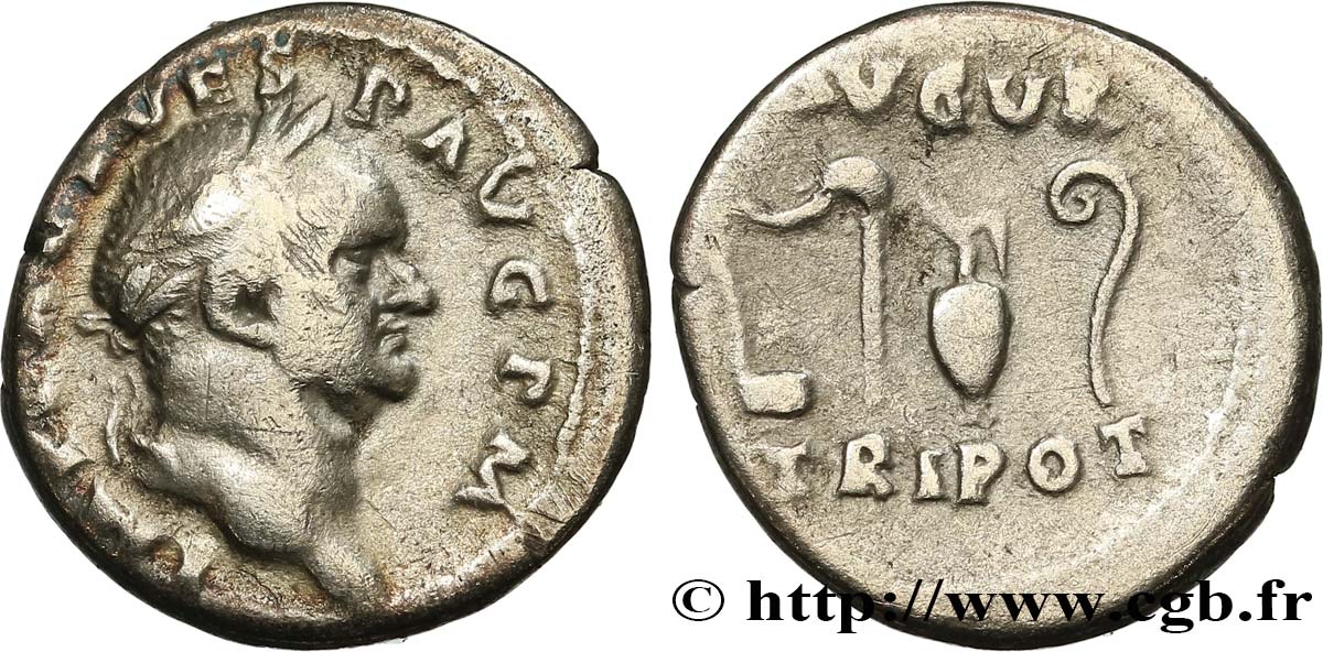 VESPASIAN Denier VF