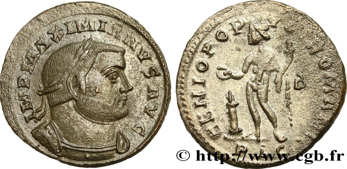 MAXIMIANUS HERCULIUS Follis ou nummus AU/AU