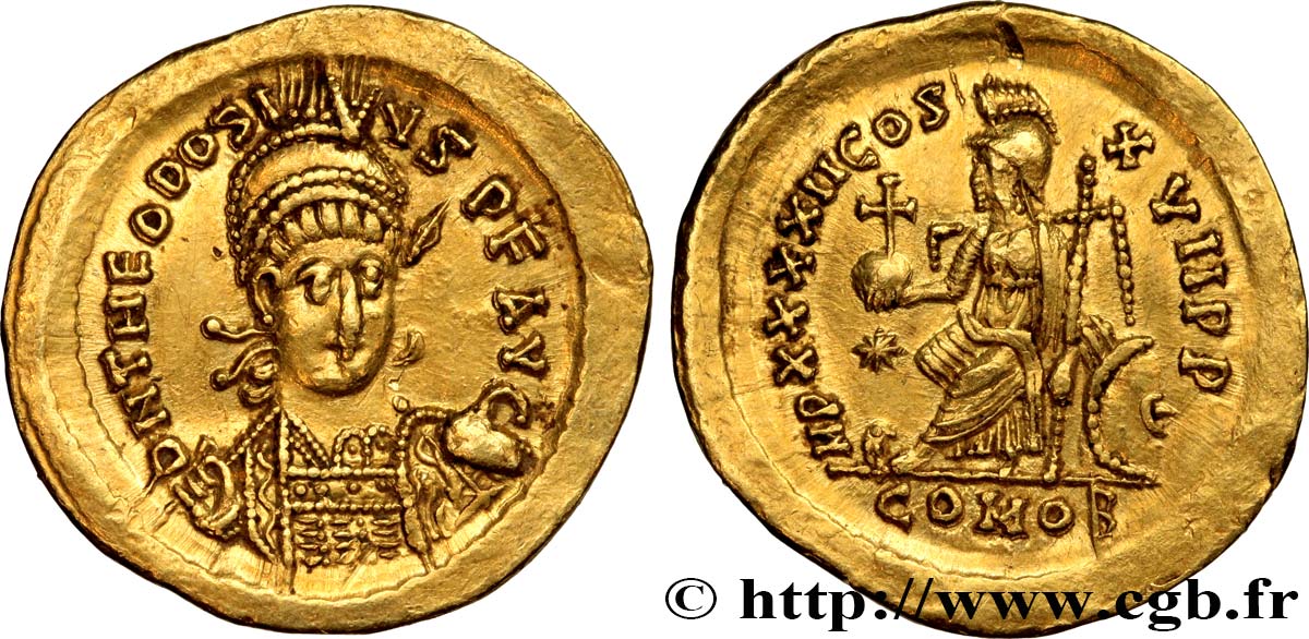 THEODOSIUS II Solidus VZ
