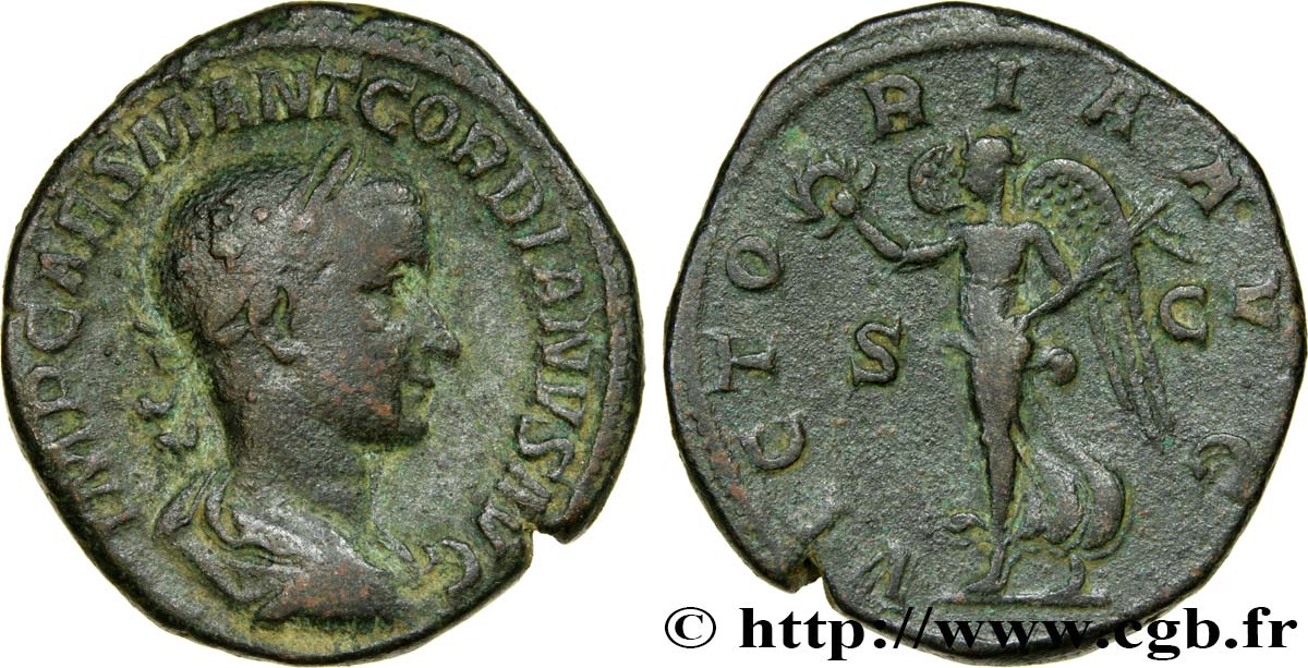 GORDIEN III Sesterce TB+/TTB