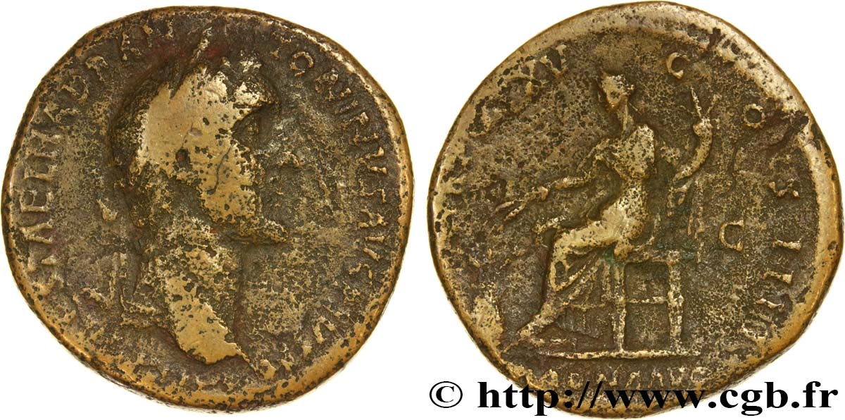 ANTONINUS PIUS Sesterce VF