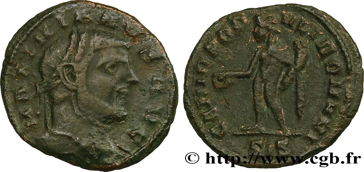 MAXIMIANUS HERCULIUS Quart de follis ou quart de nummus fSS/SS