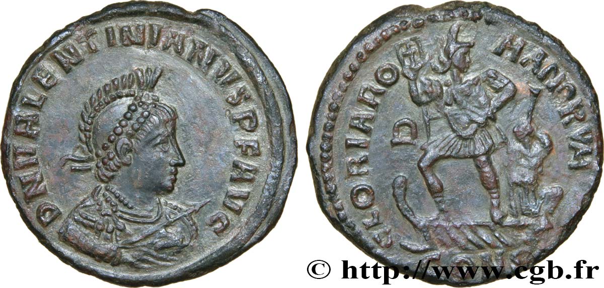 VALENTINIAN II Maiorina pecunia, (MB, Æ 2) MS