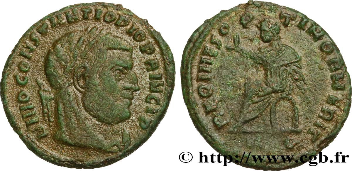 CONSTANTIUS I CHLORUS Demi-follis ou demi-nummus SS