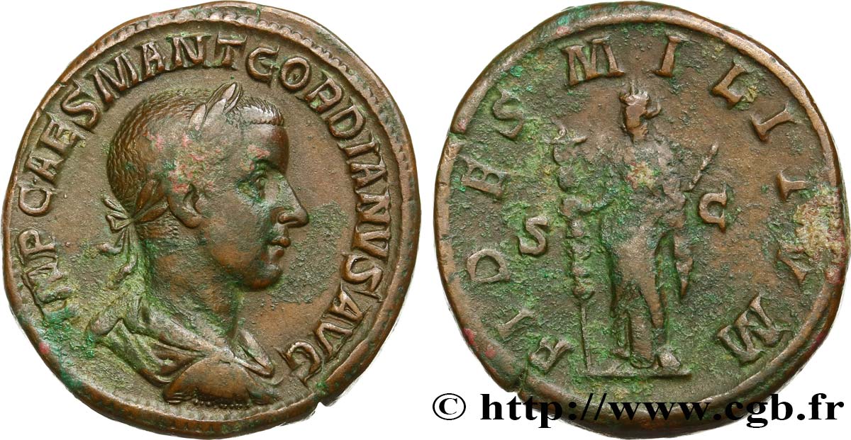 GORDIANUS III Sesterce fVZ/SS