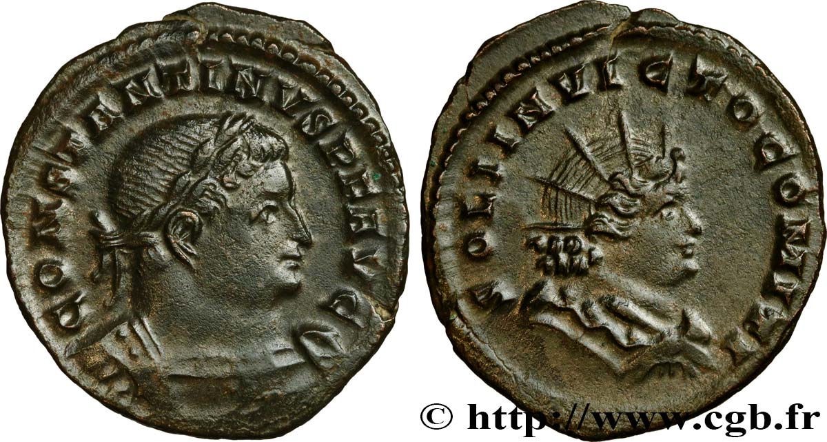 CONSTANTIN Ier LE GRAND Follis ou nummus TTB+/SUP