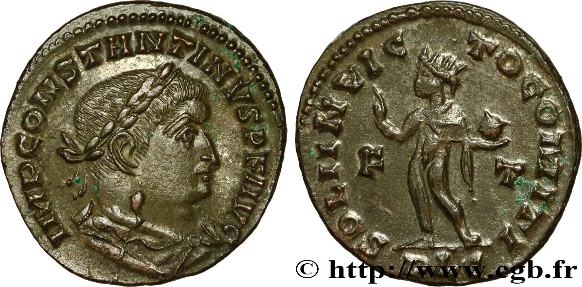 CONSTANTINO I EL MAGNO Follis ou nummus EBC