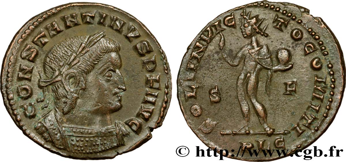 CONSTANTIN Ier LE GRAND Follis ou nummus TTB+/SUP