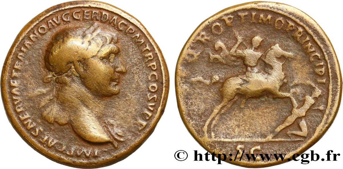 TRAJAN Sesterce TB+