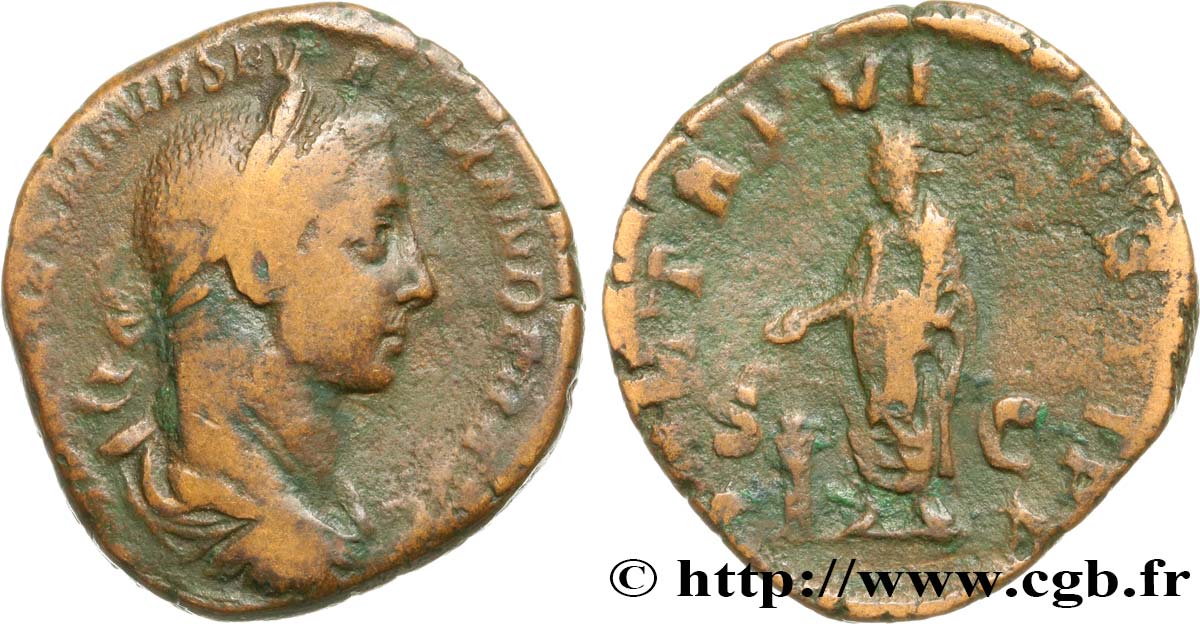 ALEJANDRO SEVERO Sesterce BC+