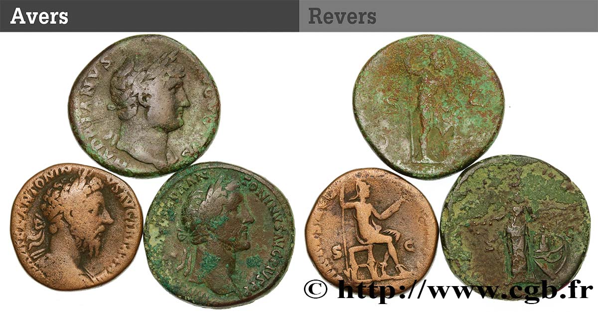 LOTES Lot de 3 monnaies lote