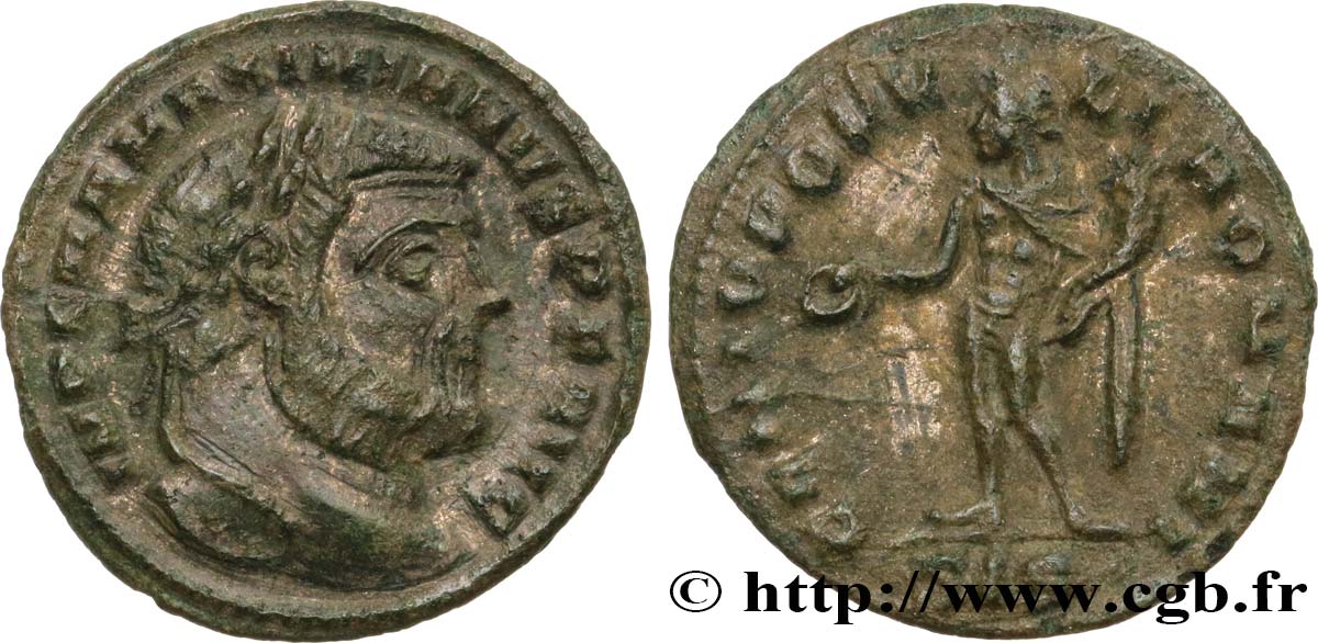 MAXIMIEN HERCULE Quart de follis ou quart de nummus TB+/TTB
