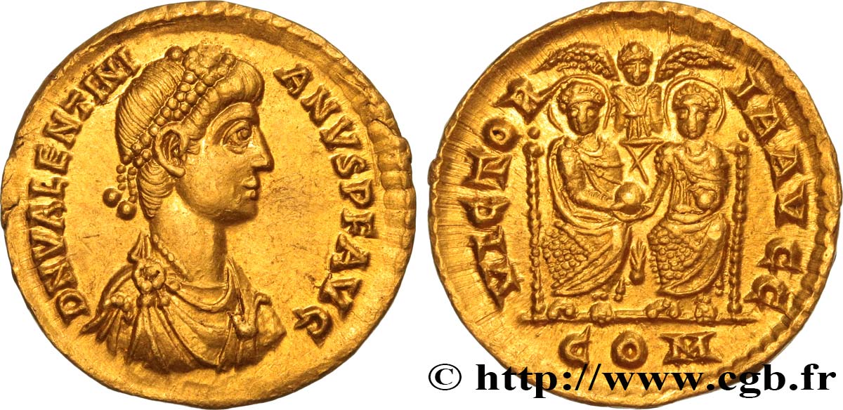 VALENTINIANUS II Solidus fST