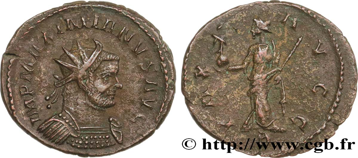 MAXIMIANUS HERCULIUS Aurelianus AU/XF
