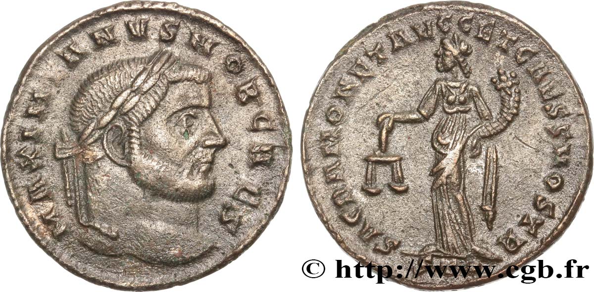 GALÈRE Follis ou nummus TTB+