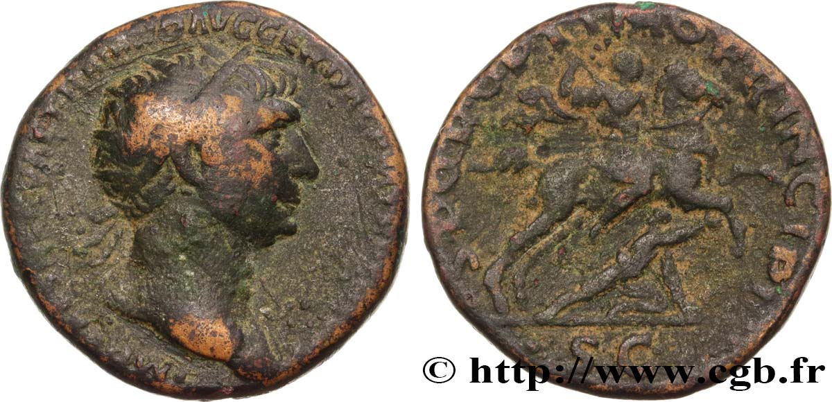 TRAJAN Dupondius TB+