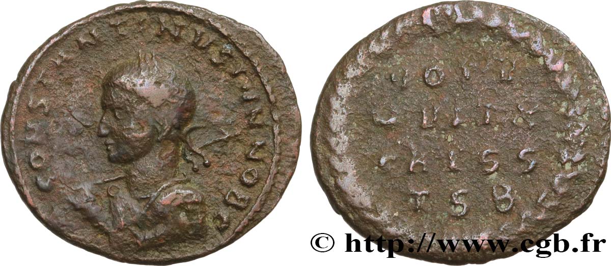 CONSTANTIN II Centenionalis ou nummus TTB/TB+