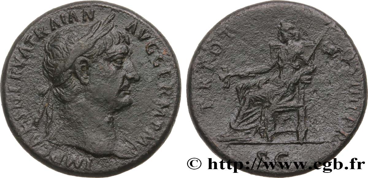 TRAJANUS Sesterce VF