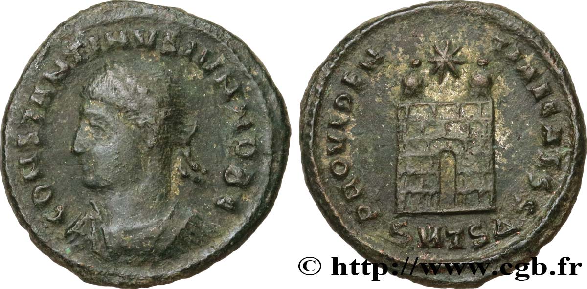CONSTANTIN II Centenionalis ou nummus TB+/TTB