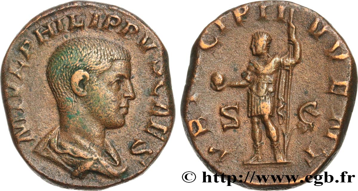 PHILIPPUS II Sesterce XF