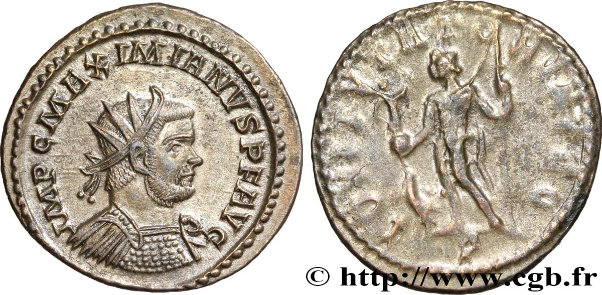 MAXIMIANUS HERCULIUS Aurelianus MS/XF