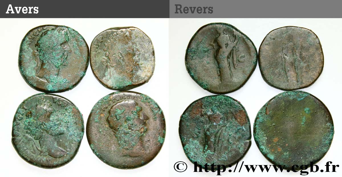 LOTTE Lots de 4 monnaies lotto