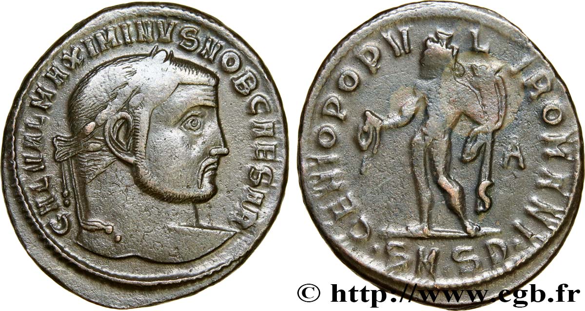 MAXIMINUS II DAIA Follis ou nummusinternet fVZ/SS