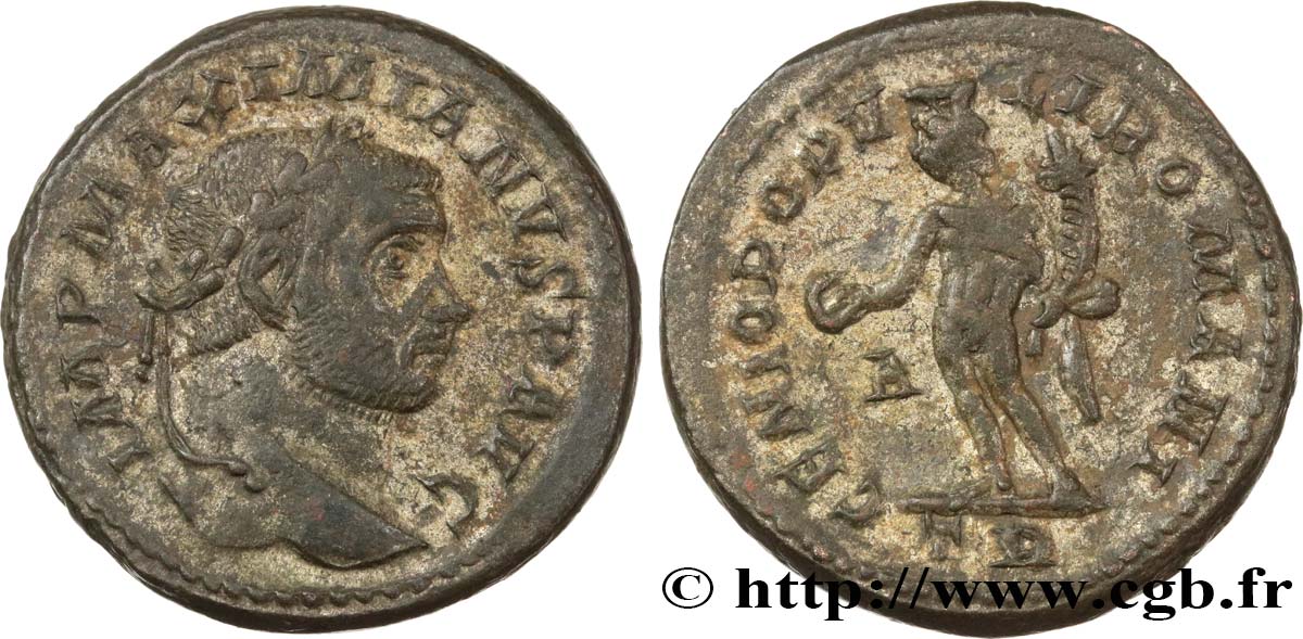 MAXIMIANUS HERCULIUS Follis ou nummus AU