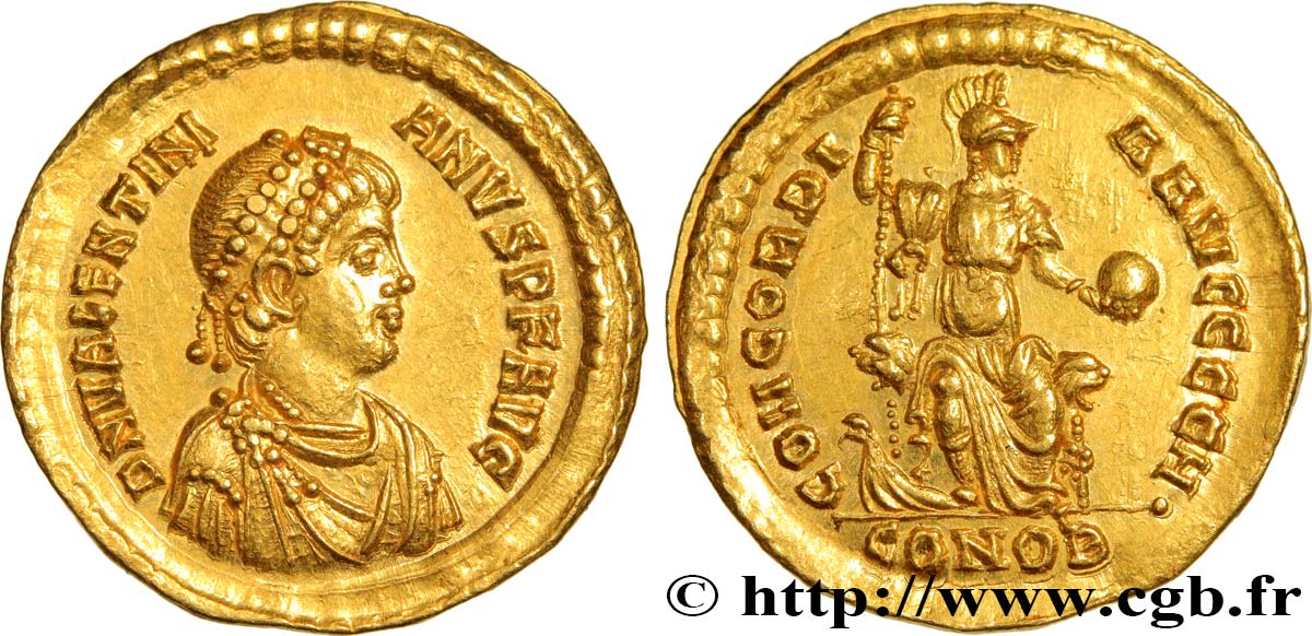 VALENTINIANUS II Solidus ST