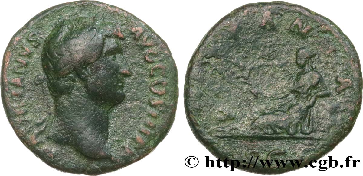 ADRIANO Moyen bronze, dupondius q.BB