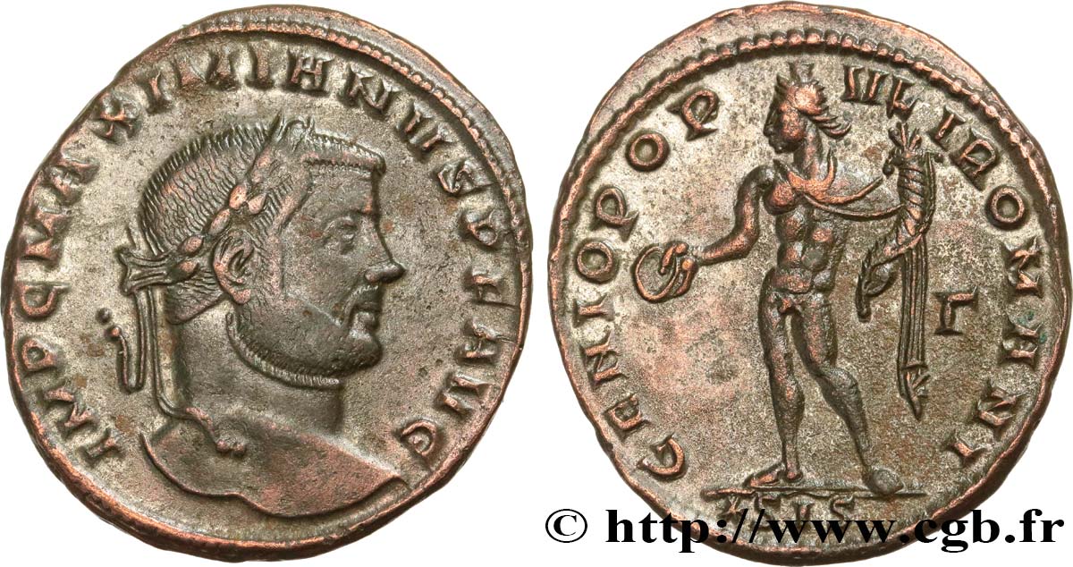 MAXIMIANUS HERCULIUS Follis ou nummus AU