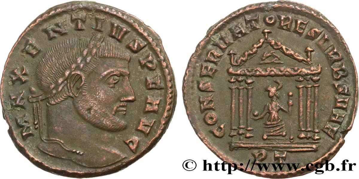 MAXENTIUS Follis ou nummus AU