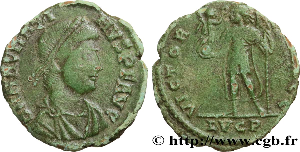 MAGNUS MAXIMUS Maiorina pecunia, (MB, Æ 2) XF