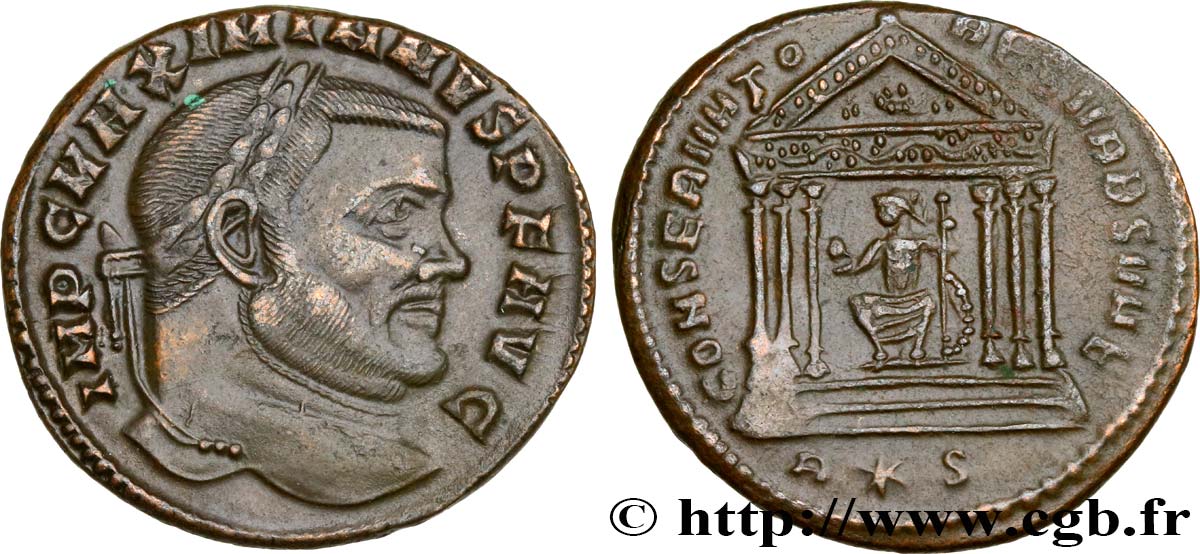 MAXIMIANUS HERCULIUS Follis ou nummus AU/AU