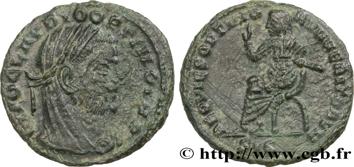 CLAUDIO II EL GÓTICO Demi-follis ou demi-nummus MBC+