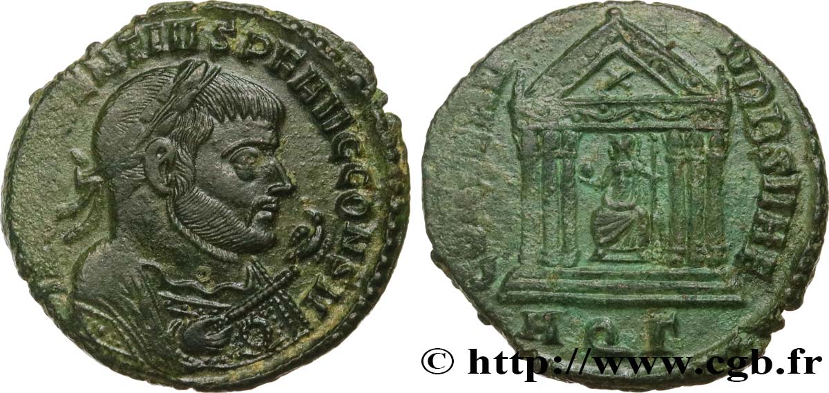 MAXENTIUS Follis ou nummus fVZ