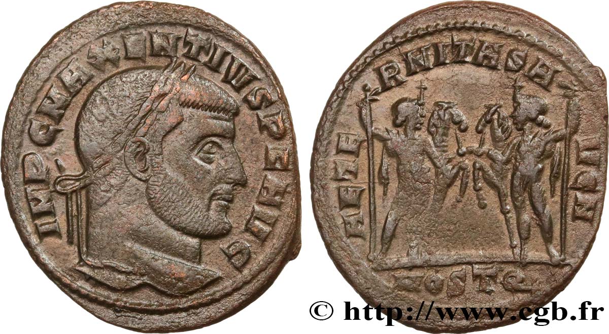 MAXENTIUS Follis ou nummus SS