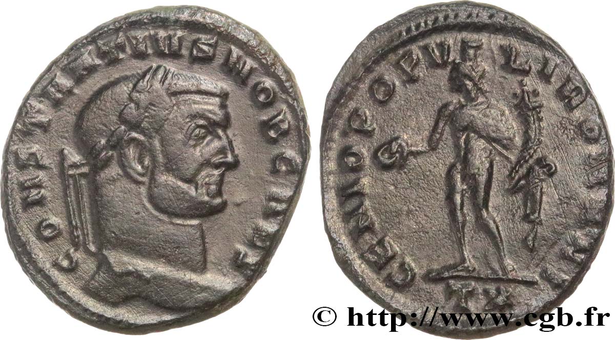 CONSTANTIUS I Follis ou nummus XF