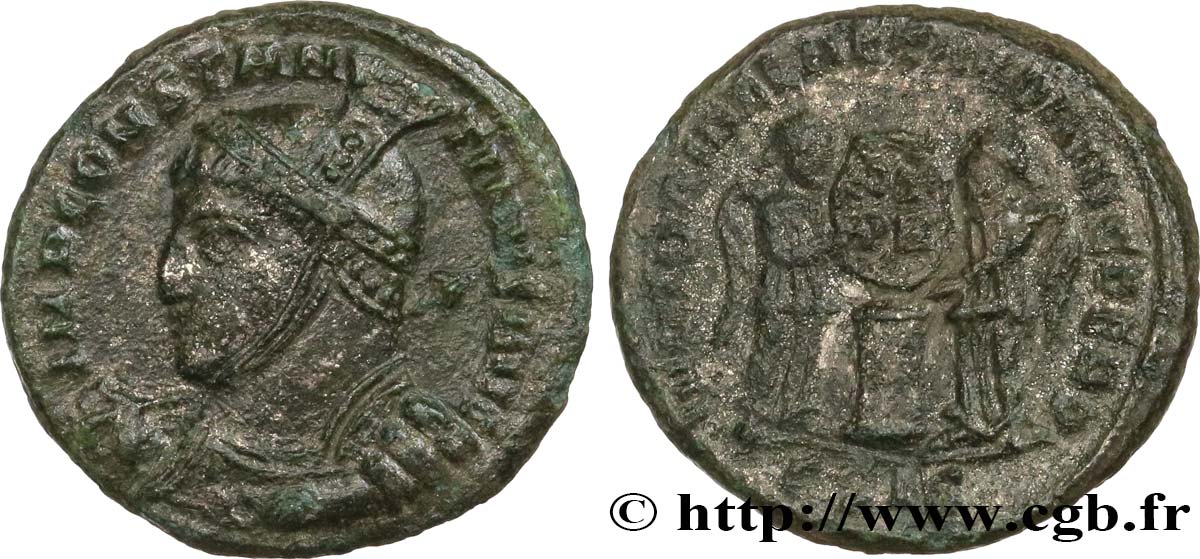 CONSTANTINE I THE GREAT Centenionalis ou nummus AU/XF