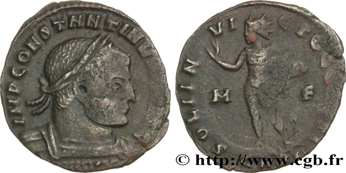 CONSTANTINUS I DER GROßE Follis ou nummus fSS