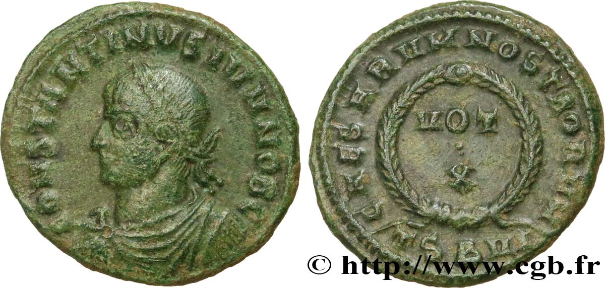 CONSTANTINE II Centenionalis ou nummus AU