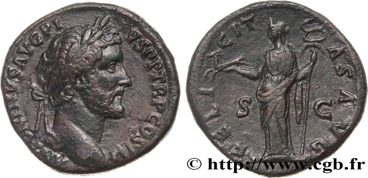 ANTONINUS PIUS Sesterce XF