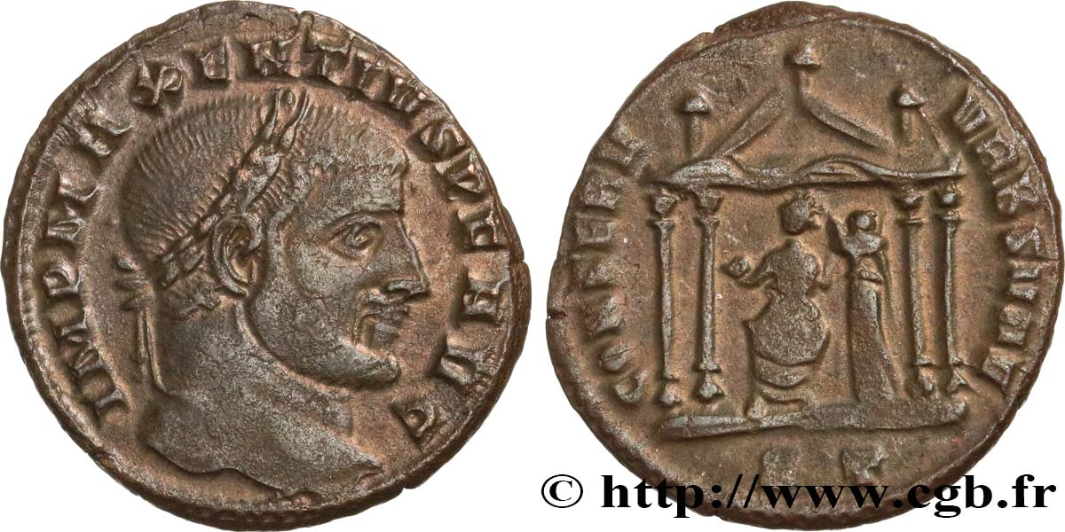 MAXENTIUS Follis ou nummus fVZ/SS