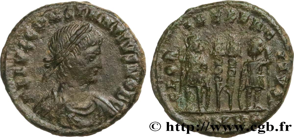 CONSTANCE II Centenionalis ou nummus TTB+/TTB