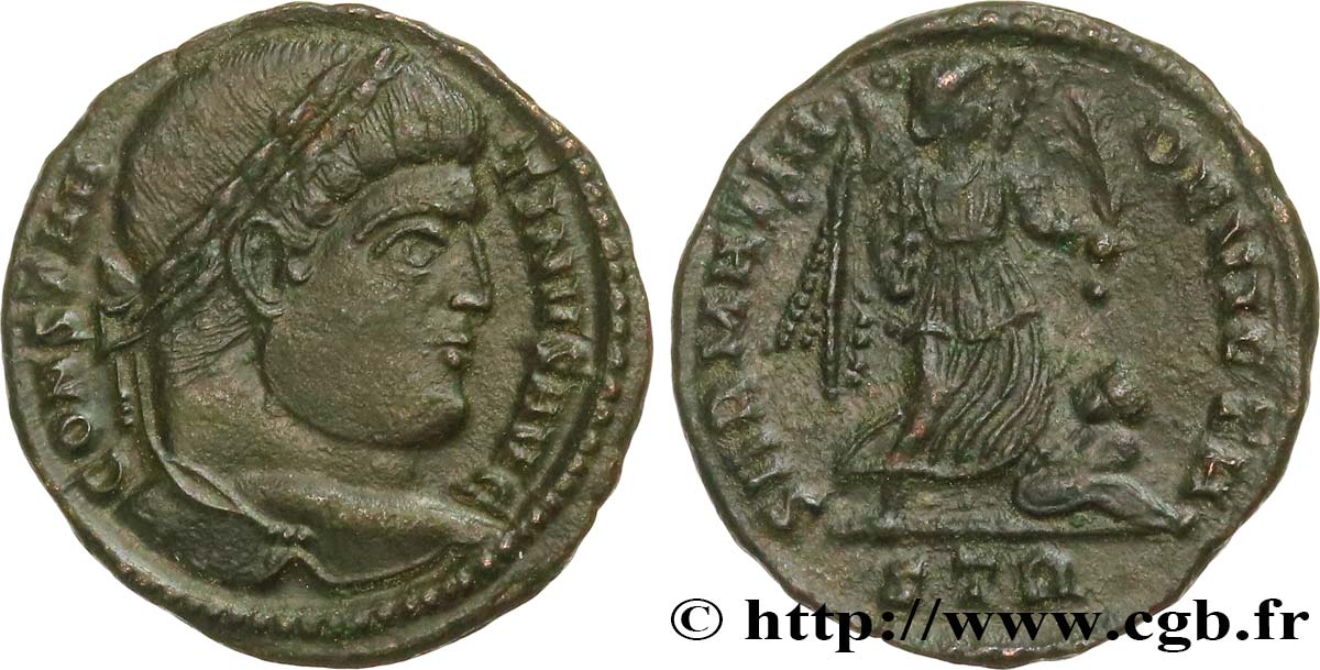 CONSTANTINE I THE GREAT Centenionalis ou nummus AU