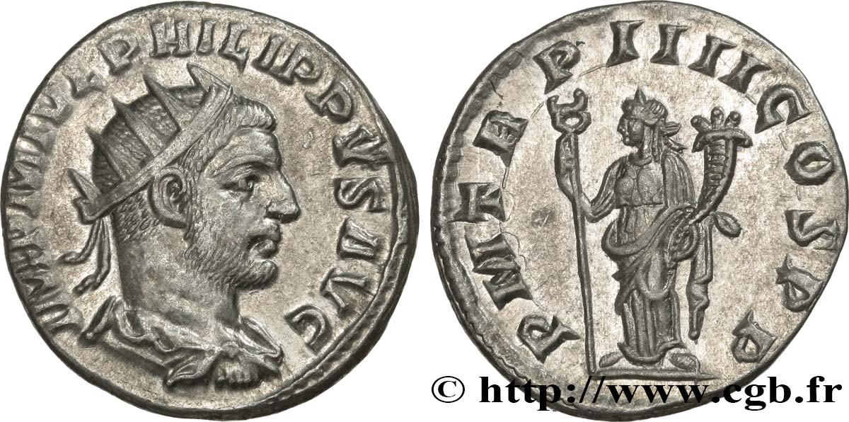 PHILIPPUS I. ARABS Antoninien VZ/fST